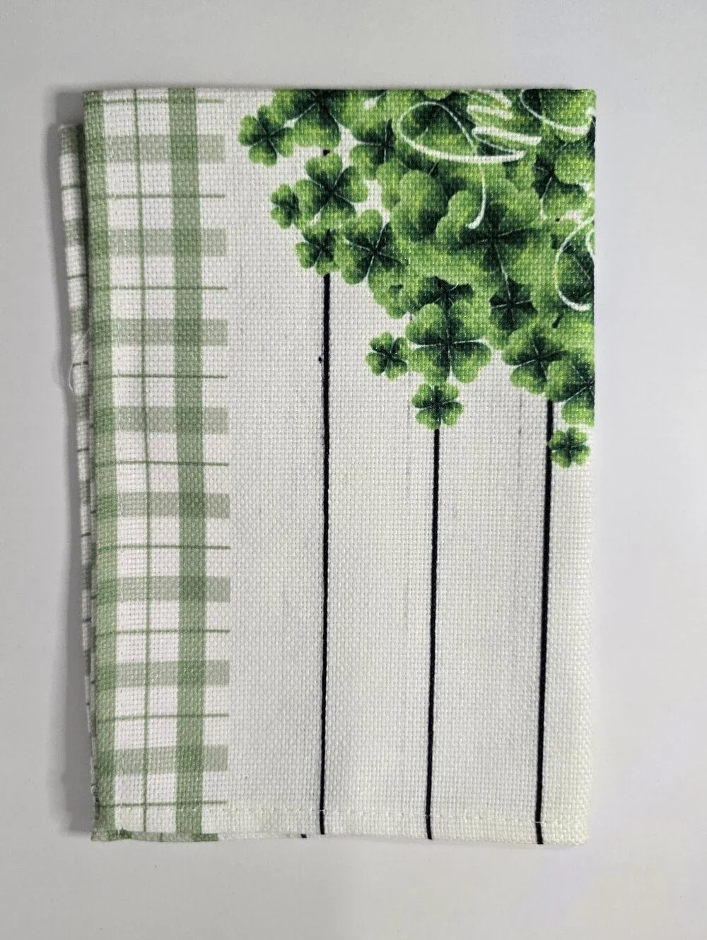 4pcs St. Patrick's Day Clover Tea Towel in Green